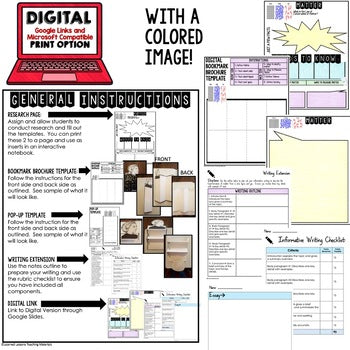 Water Cycle Activity Research, Bookmark Brochure, Pop-Up Writing & Google Link - preview 4