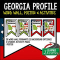 Georgia History Word Wall, State Profile, Georgia Activities US History Posters - preview 1