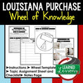 LOUISIANA PURCHASE Activity, Wheel of Knowledge Interactive Notebook - preview 1