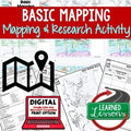 World Map Activity, Mapping Continents and Oceans PRINT & DIGITAL - preview 1