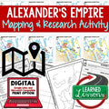 Alexander the Great Map Activity, Mapping Alexander's Empire PRINT & DIGITAL - preview 1