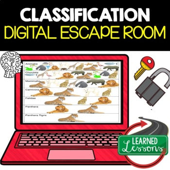 Classification Digital Escape Room Breakout Room Classification Activity - preview 1