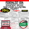 Federalist Era Activity, Federalist Era DBQ, Google and Print - preview 1