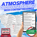 Atmosphere Science Reading Comprehension Passages and Questions Google & Print - preview 1