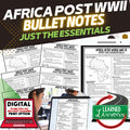 Africa Post WWII Outline Notes, Bullet Notes, Unit Review, Test Prep - preview 1