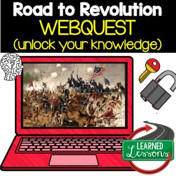 Road to Revolution Escape Room | Revolutionary War Digital Breakout U.S. History - preview 1