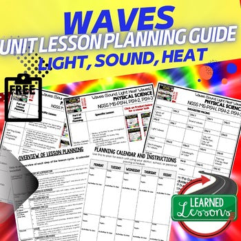 Waves (Sound Light Heat) Lesson Plan Suggestions Physical Science Lesson Plans - preview 1