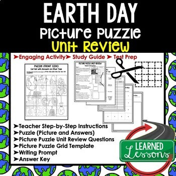 Earth Day Activity Vocabulary, Earth Day Picture Puzzle - preview 1