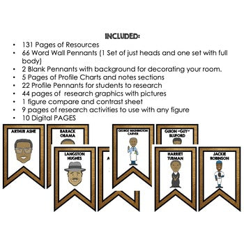 Black History Month Word Wall, Black History Activity, Black History Posters - preview 2