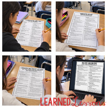 Sectionalism Outline Notes, Sectionalism Bullet Notes, Unit Review - preview 4