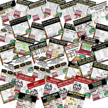 River Valley Civilizations Curriculum Bundle | World History | Print + Google - preview 3