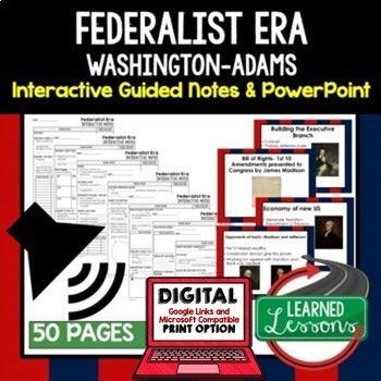 Federalist Era Bundle | Early U.S. History Activities Print & Digital - preview 4
