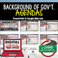 Government Agenda Slides | Civics Bell Ringer | PowerPoint & Google Slides - preview 1