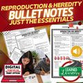 Reproduction Outline Notes, Reproduction Bullet Notes, NGSS - preview 1