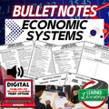 Economic Systems Outline Notes, Bullet Notes, Unit Review, Economic Notes - preview 1