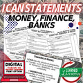 Money Banking & Finance I Can Statements | Personal Finance Posters - preview 1