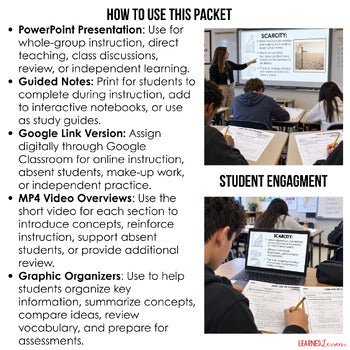 Think Like an Economist Guided Notes & PowerPoint, Digital Learning, Google - preview 3