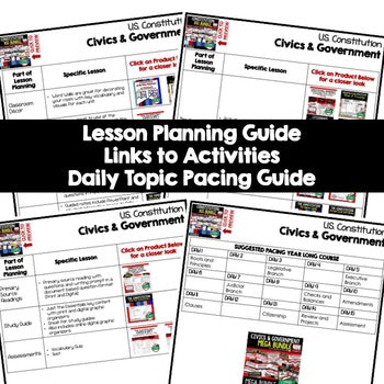 Constitution Lesson Plan Guide Civics Government Back To School - preview 2