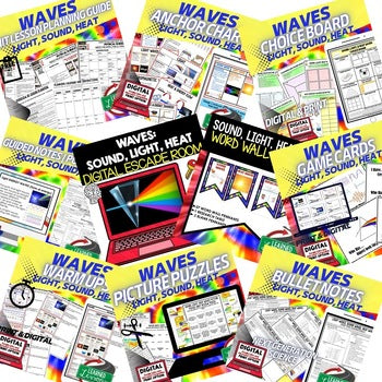 Sound, Light & Heat Waves Bundle | Physical Science Activities | NGSS - preview 2