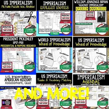 American Imperialism Activities Bundle | U.S. History Print & Digital Lessons - preview 4