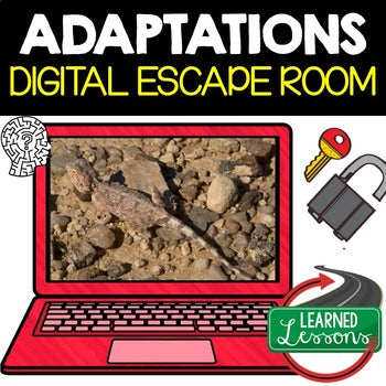 Adaptations Digital Escape Room, Adaptations Activity Life Science Escape Room - preview 1