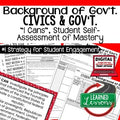 Government I Can Statements | Civics Learning Targets | Mastery Posters - preview 1