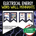 Electrical Energy Word Wall Pennants (Physical Science Word Wall) - preview 1
