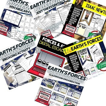 Earth's Forces Bundle | Earth Science Curriculum | NGSS Print & Digital - preview 3