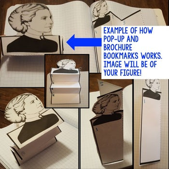 Jackie Robinson Biography Research, Bookmark Brochure, Pop-Up, Writing - preview 3