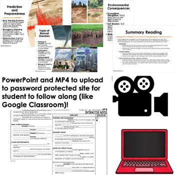 Natural Disasters Guided Notes PowerPoints, Video Flipped Classroom - preview 4