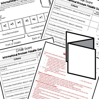 Credit Score Foldable Activity | Personal Finance | Financial Literacy - preview 2