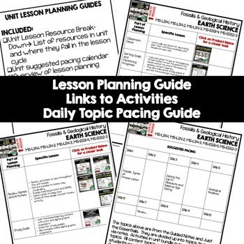Fossils & Geologic Time Lesson Plan Guide | NGSS Earth Science Lesson Plans - preview 2