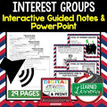 Interest Groups Guided Notes & PowerPoint, Google, Flipped Classroom - preview 1