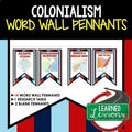 Colonialism Word Wall Pennants, US History Word Wall - preview 1