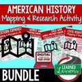 American History Mapping Activities Bundle | U.S. History Map Skills & Research - preview 1