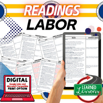 Labor & Workforce DBQ Reading Comprehension Passages & Questions - preview 1
