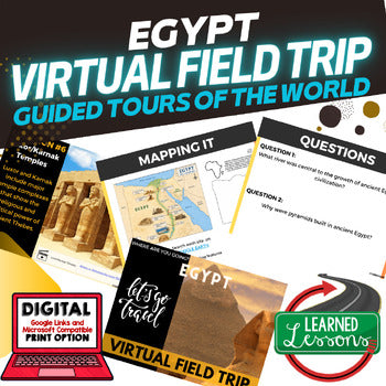 Egypt Virtual Field Trip | Egypt Map Activity | Ancient Egypt Geography - preview 1