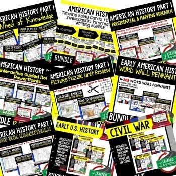 Early US History Curriculum Bundle Activities & Lessons for Early US History - preview 3