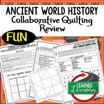 World History Collaborative Quilt, Classroom Display, Collaborative Poster - preview 1