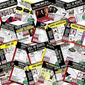 Federalist Era Bundle | Early U.S. History Activities Print & Digital - preview 2