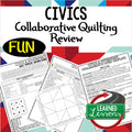 Civics & Government Collaborative Quilt, Classroom Display, Collaborative Poster - preview 1