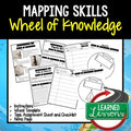 Mapping Skills Activity, Wheel of Knowledge (Interactive Notebook) - preview 1