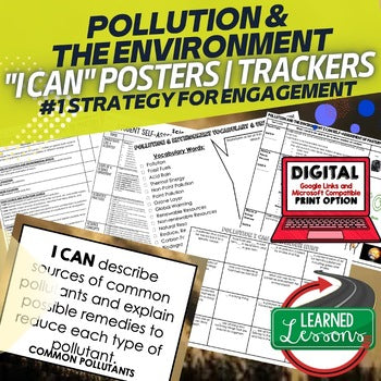 Pollution I Can Posters Pollution Posters, Earth Science Posters - preview 1