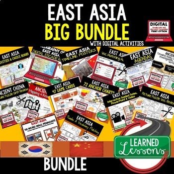 Asia Geography Activities Bundle | World Geography | Print & Digital - preview 4