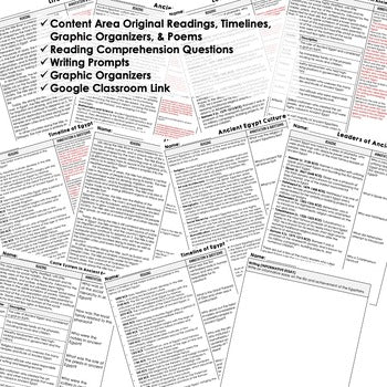 Egypt DBQ Reading Activity Google World History DBQ Reading - preview 2
