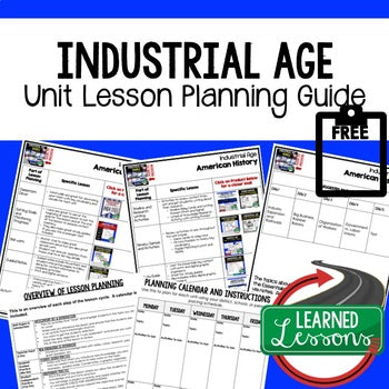 Industrial Age Lesson Plan Guide, American History BACK TO SCHOOL - preview 1