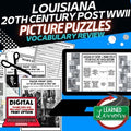 Louisiana 20th Century post WWII Activity Picture Puzzle, Louisiana History - preview 1