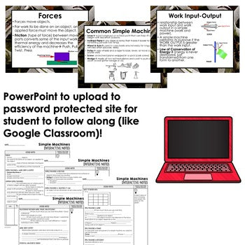 Simple Machines Guided Notes and PowerPoints Physical Science Activity - preview 2