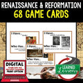 Renaissance and Reformation Game Cards, Print & Digital Google - preview 1