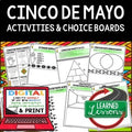 Cinco de Mayo Activities, Choice Board, Interactive Notebook Google - preview 1